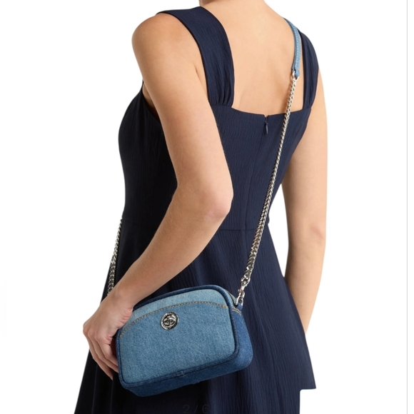 Marc Jacobs Turnlock Denim Camera Bag - Picture 1 of 16